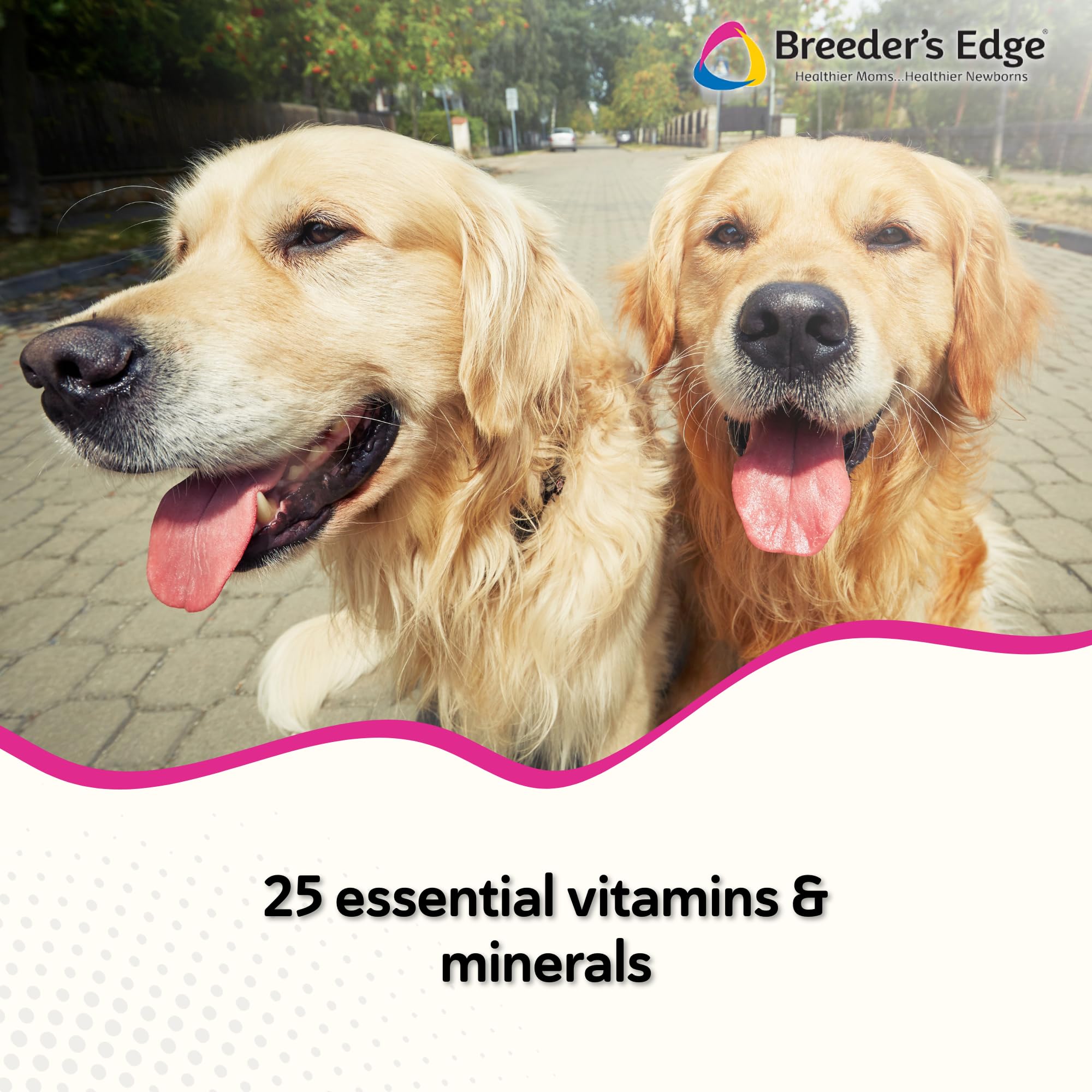 Revival Breeder’s Edge bottle pour demonstrates easy dosing for mom nutrition