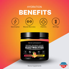Revive Raspberry Lemonade glass shows refreshing hydration during workouts