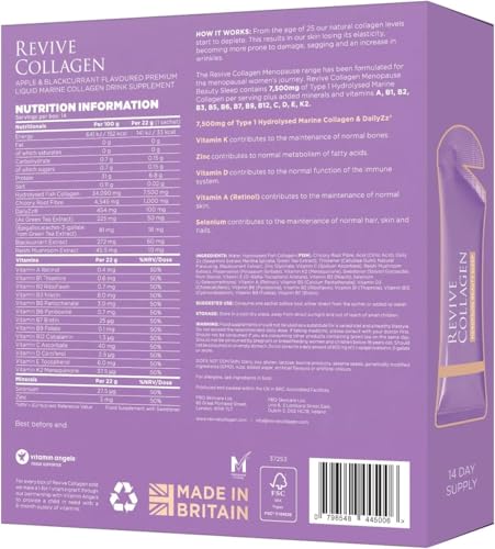 Revive Collagen Menopause drink glass serve for a simple nightly ritual