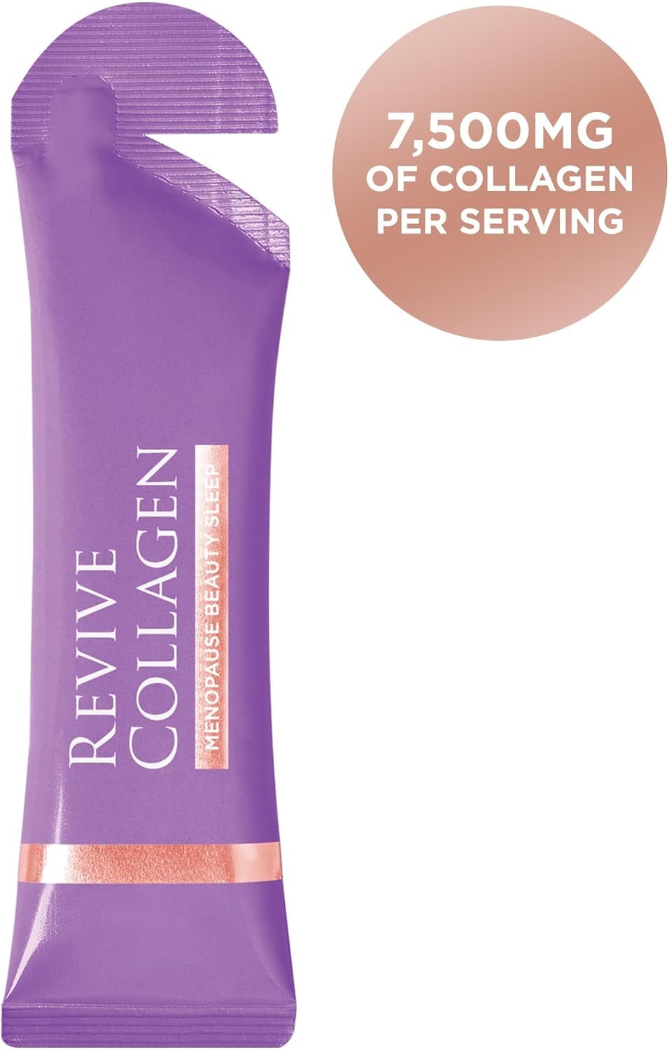 Revive Collagen Menopause drink packaging highlights a portable daily option