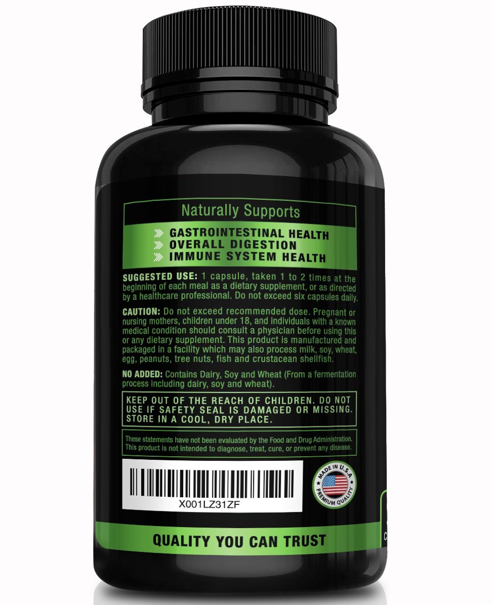 Revive Herbs label and packaging image showcasing clean, plant-based ingredients for gut balance.