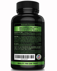 Revive Herbs label and packaging image showcasing clean, plant-based ingredients for gut balance.