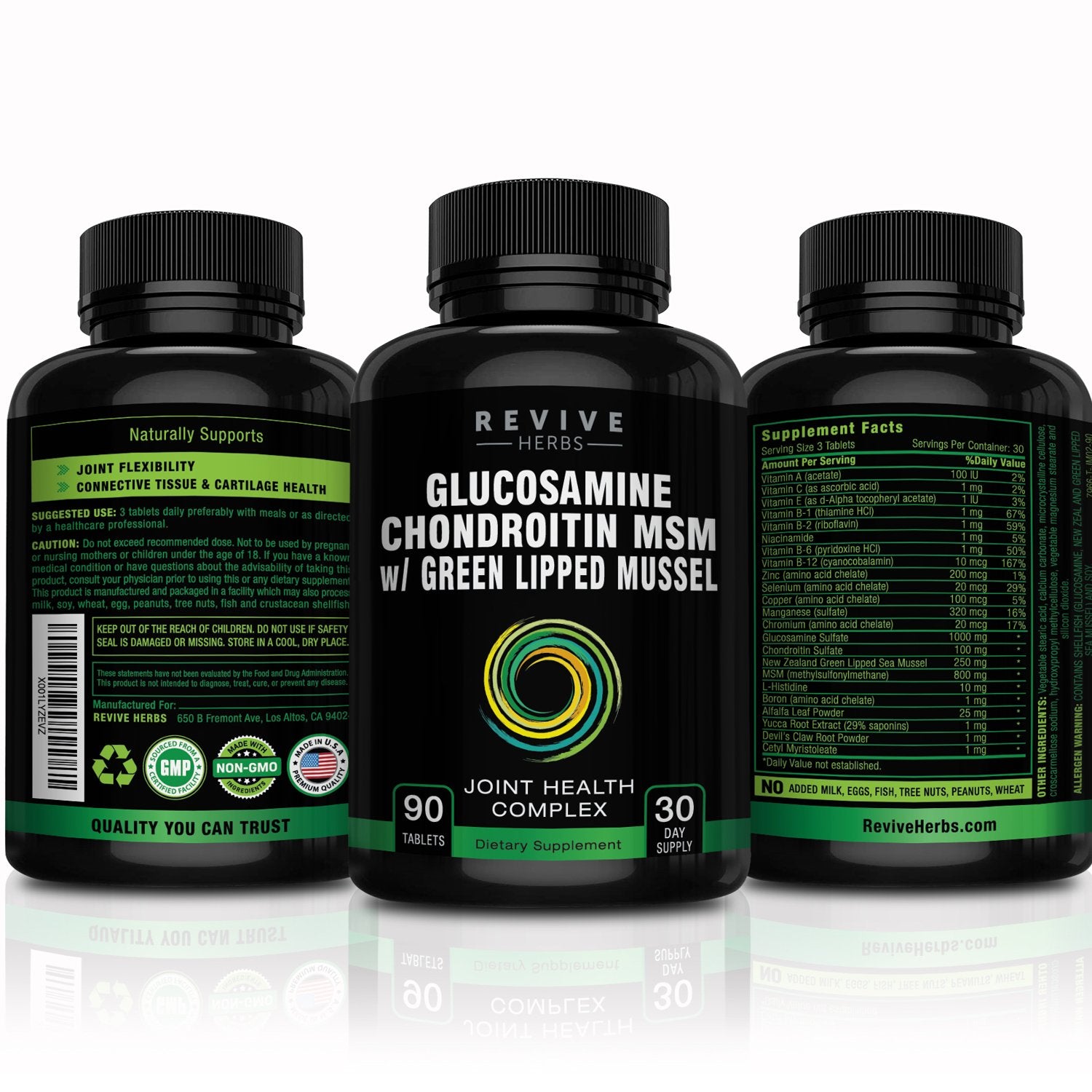 Revive Herbs green-lipped mussel ingredient image highlights New Zealand sourced support
