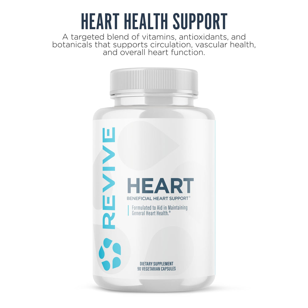 Revive MD CoQ10 bottle side view highlighting 200 mg per capsule for daily energy.