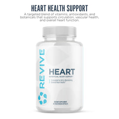 Revive MD CoQ10 bottle side view highlighting 200 mg per capsule for daily energy.