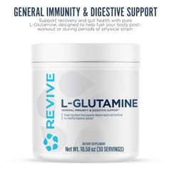 Revive MD L-Glutamine scoop demonstrates convenient daily dose for wellness
