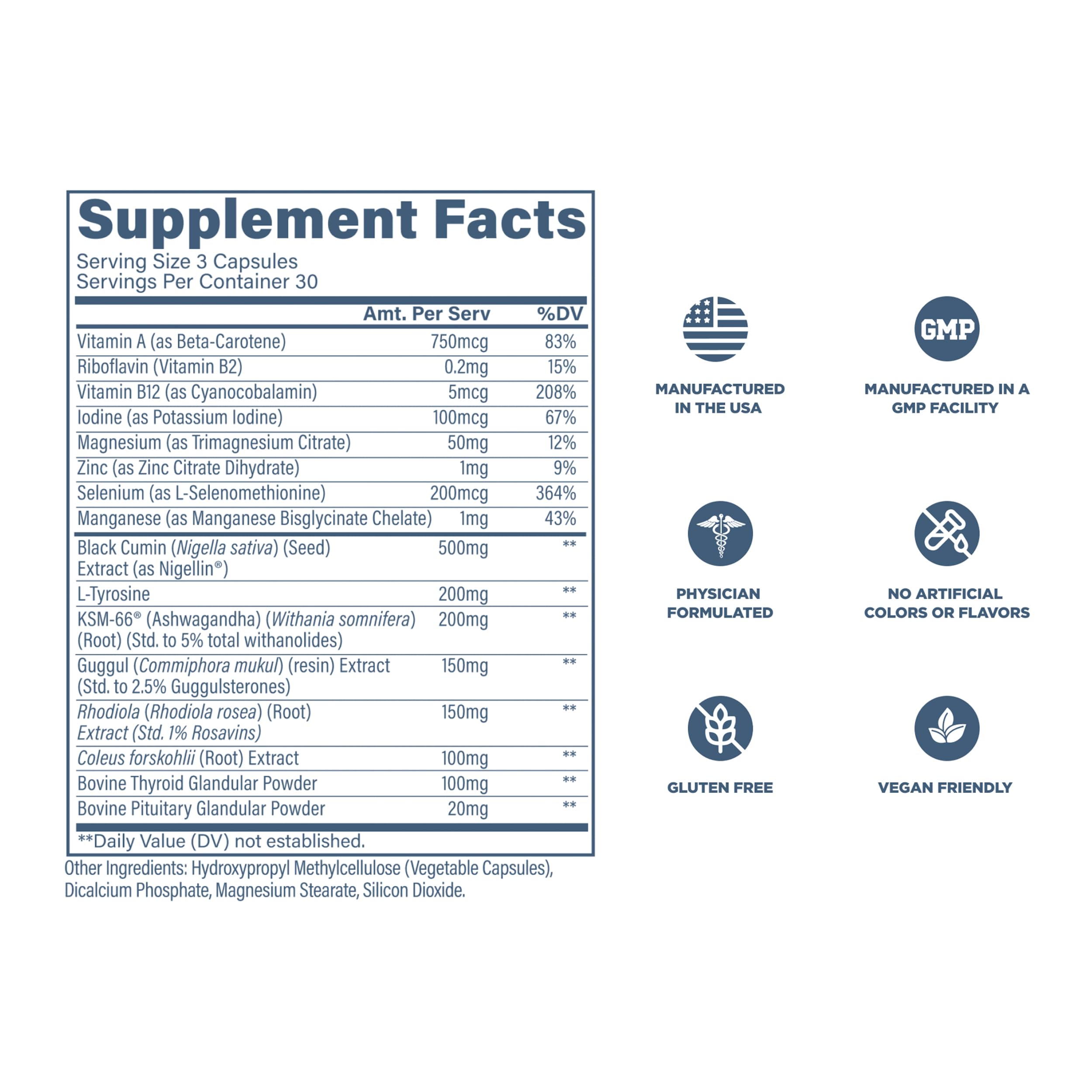 Pouring capsules into hand to suggest daily routine with Revive MD