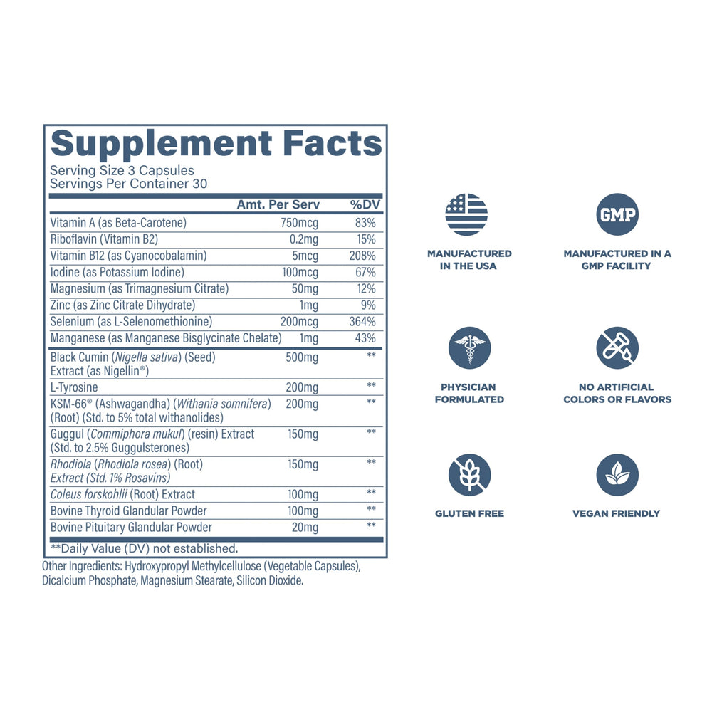 Pouring capsules into hand to suggest daily routine with Revive MD