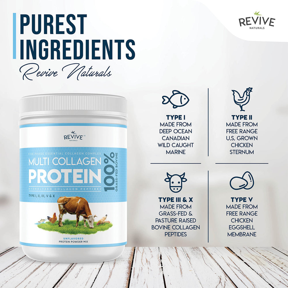 Revive Naturals multi collagen smoothie bowl ready to sip