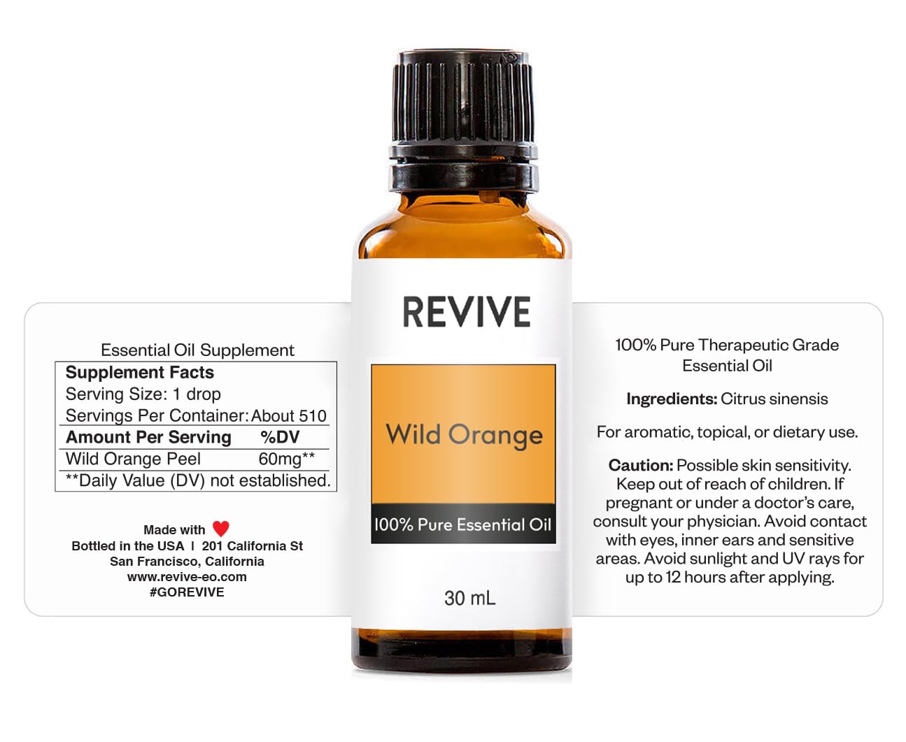 REVIVEEO Wild Orange diffuser aroma fills room with bright citrus energy.