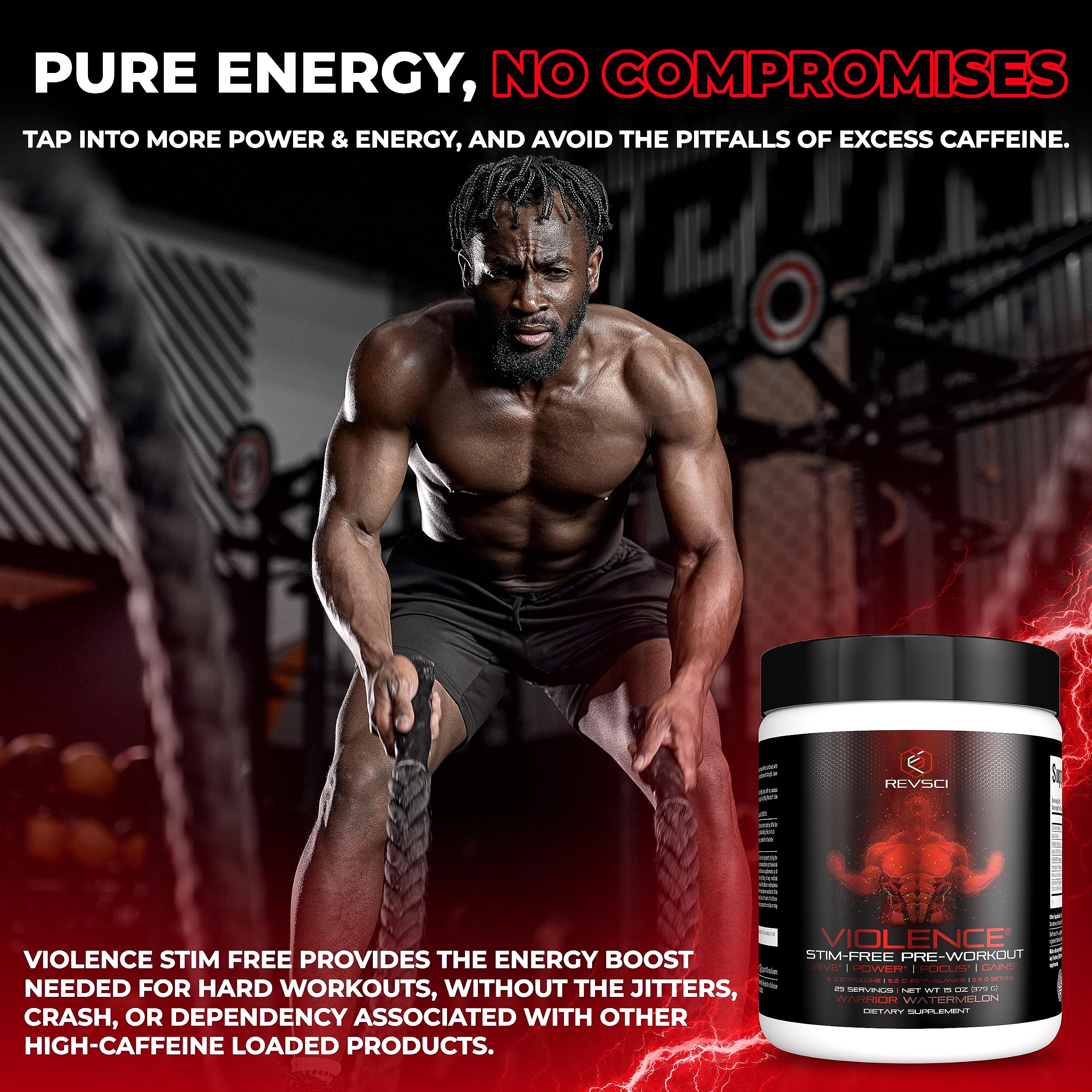 Glass with powder demonstrates mixability and quick preparation before training.
