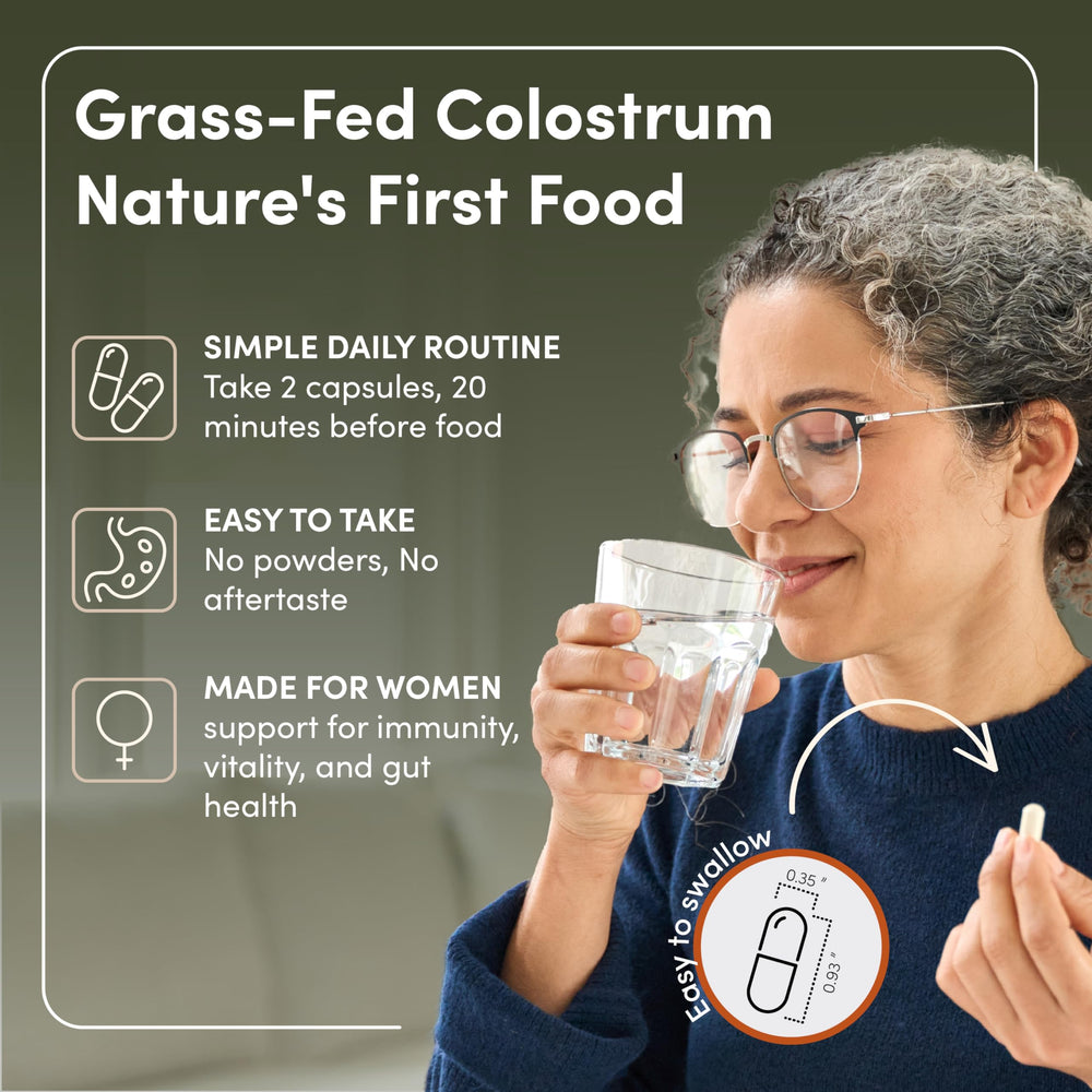RHEASILVIA Rhea in-hand demonstrates portable daily supplement for immune and gut health