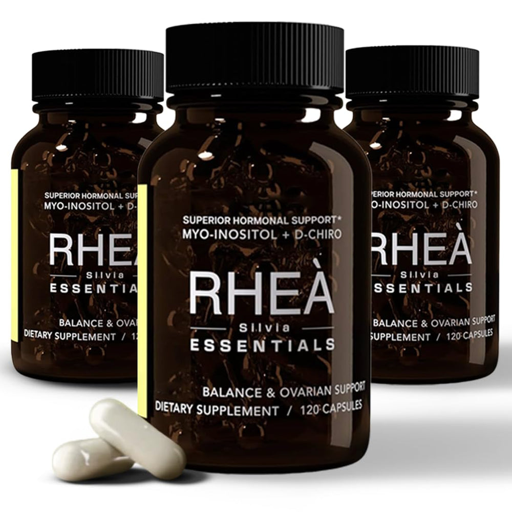 Rheasilvia Rhea Myo-Inositol bottle showing a 30-day supply for balance exploration
