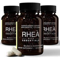 Rheasilvia Rhea Myo-Inositol bottle showing a 30-day supply for balance exploration