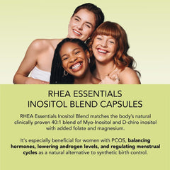 Rheasilvia close-up of ingredients showing inositol blend for daily wellness