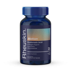 Rheuskin Motion bottle pour shows easy daily joint support on the go.