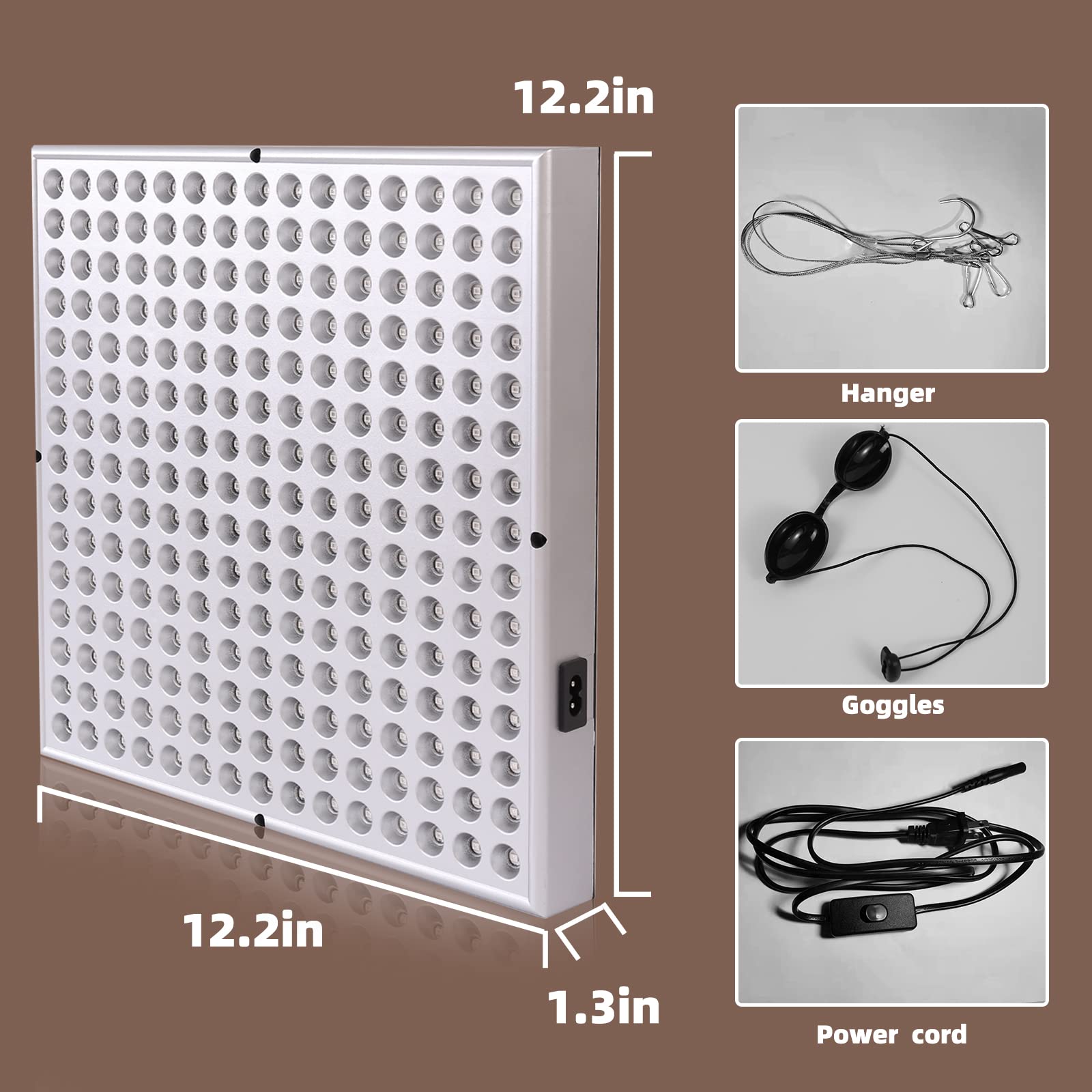 Rhmip LED red light panel control panel for simple session adjustments