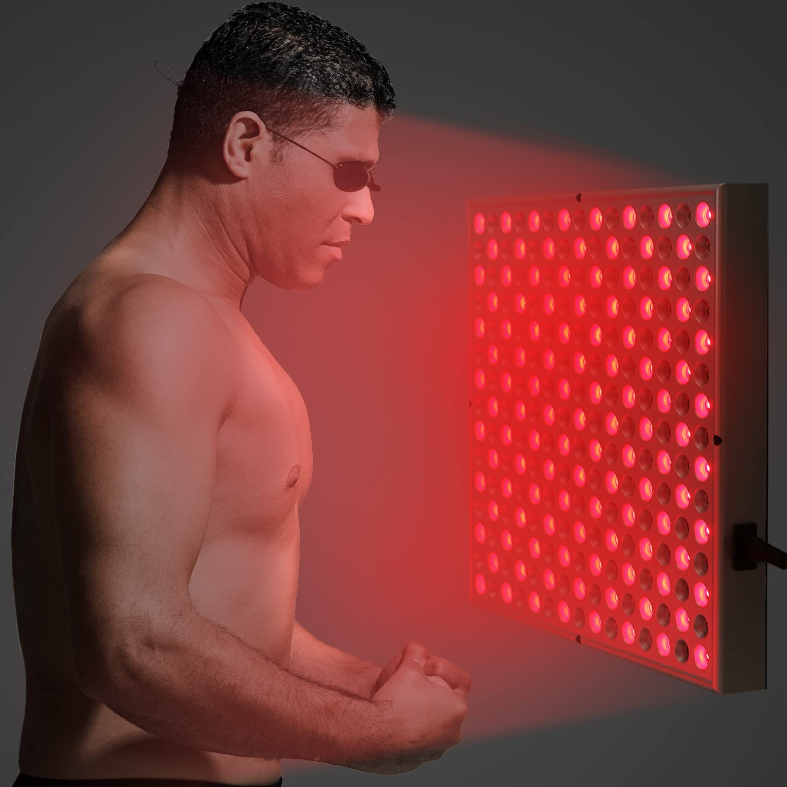 Rhmip LED red light panel living room setup for easy daily sessions