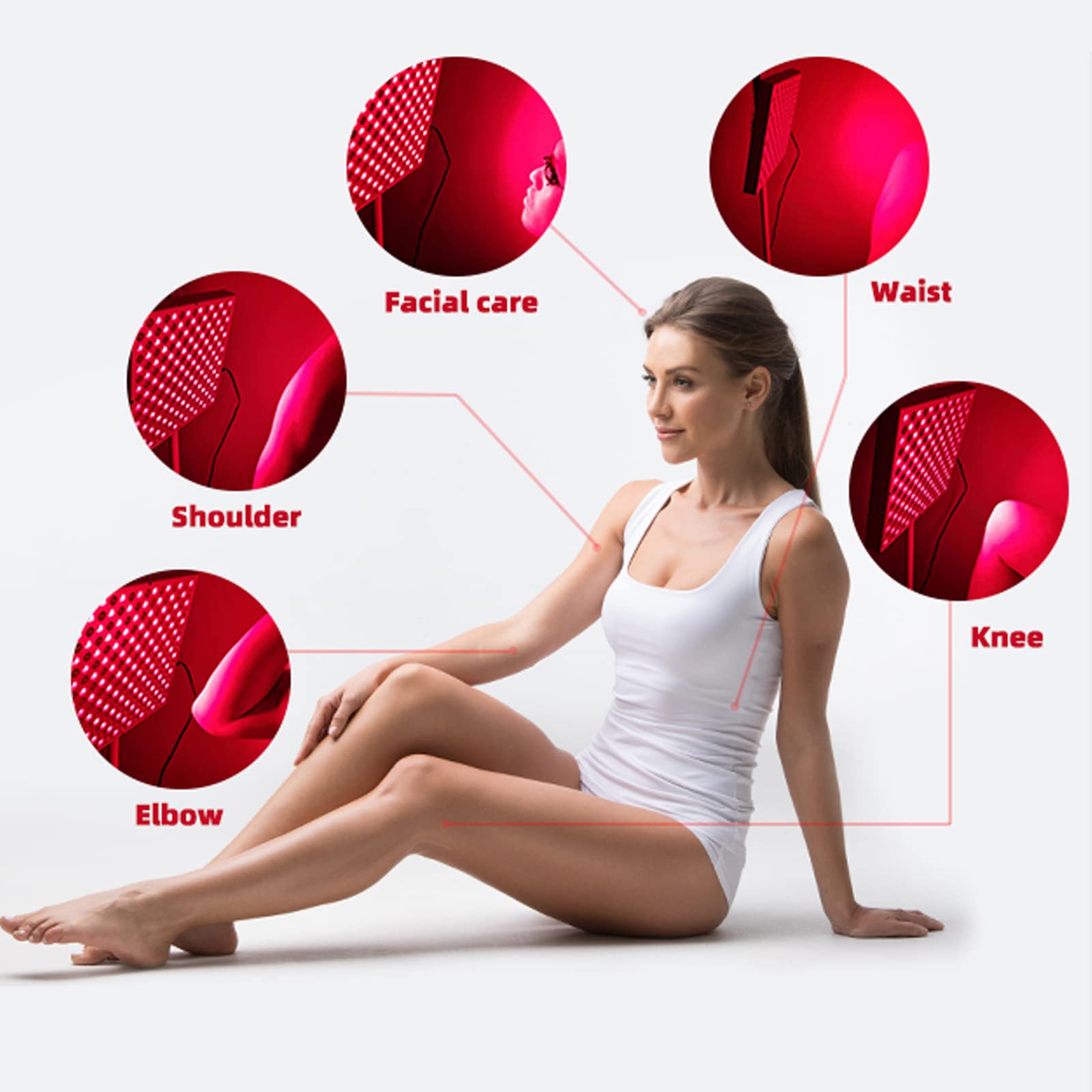 Rhmip LED red light panel packaging included