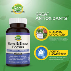 RHP ALA ingredient blend visual highlights powerful antioxidants for cellular energy.