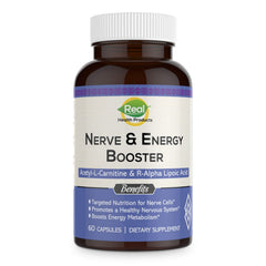 RHP ALA bottle close-up signaling antioxidant support and energy potential.