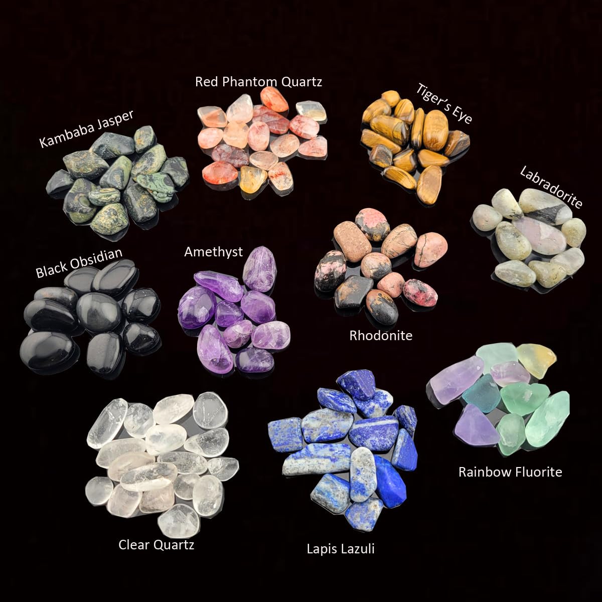 Rhrina amethyst tumbled chips add purple elegance for jewelry and spiritual ambiance.