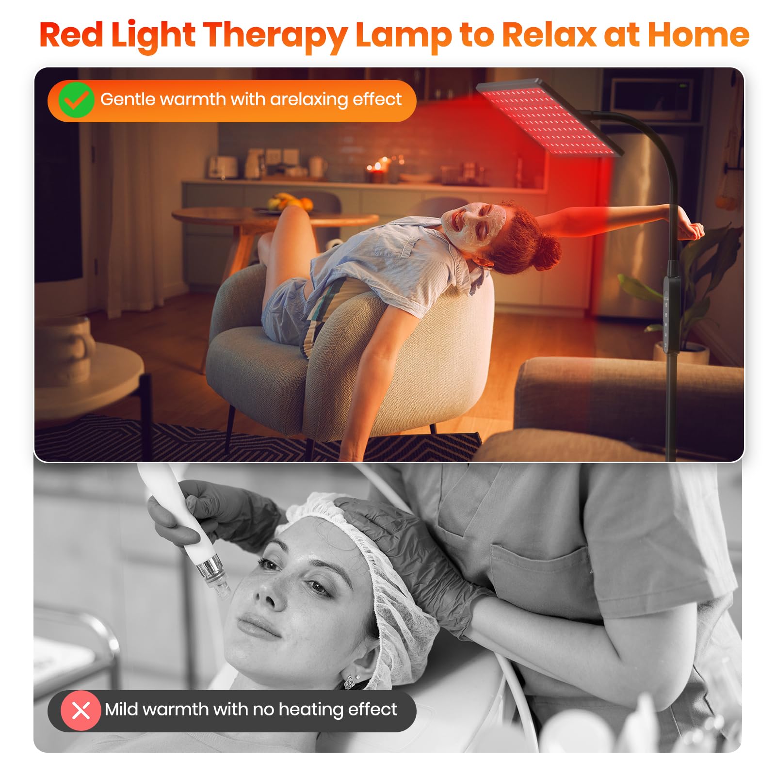 RICIAL adjustable brightness from 25% to 100% for personalized sessions.