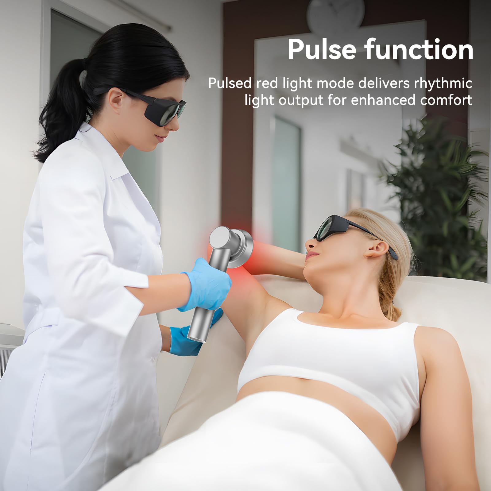 RICIAL pulse function adds a rhythmic feel for comfortable sessions.