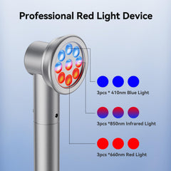 RICIAL red light near-infrared mode offers gentle warmth for soothing daily unwinding.