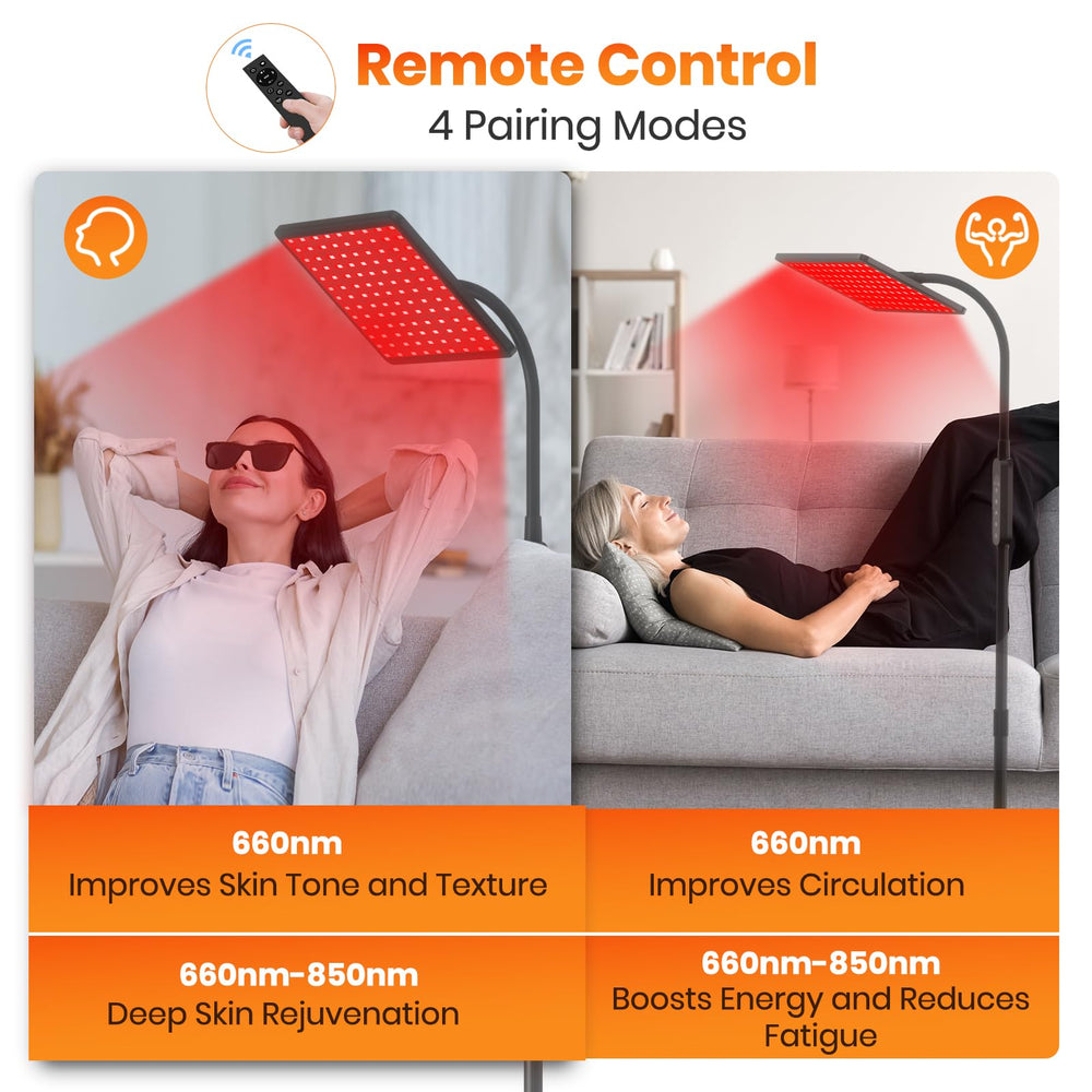 RICIAL red light therapy suitable for face and body applications at home.