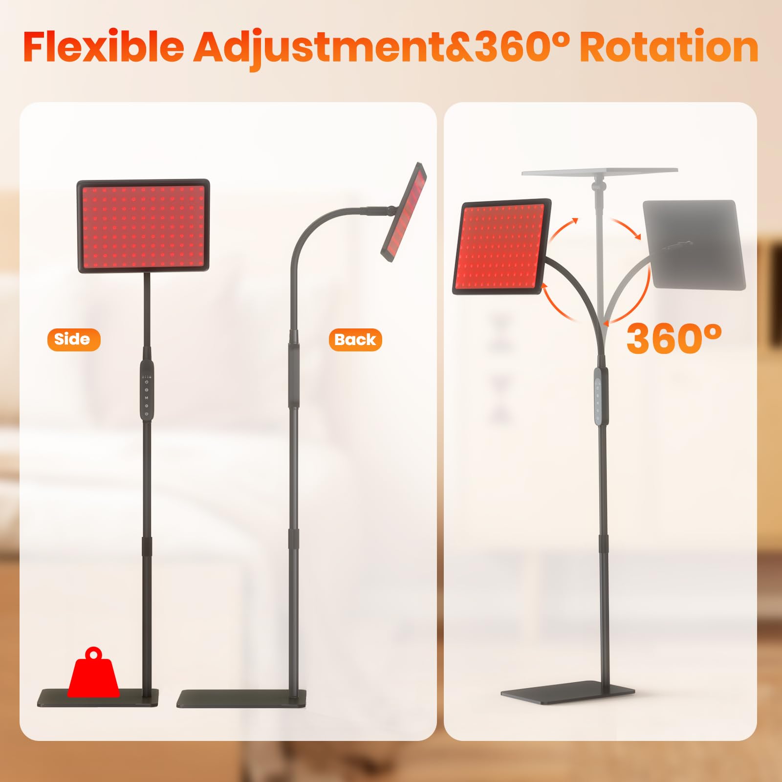 RICIAL remote control works up to 65.6 feet for convenience.