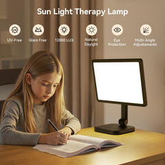 RICIAL sun lamp with adjustable brightness controls for customizable lighting