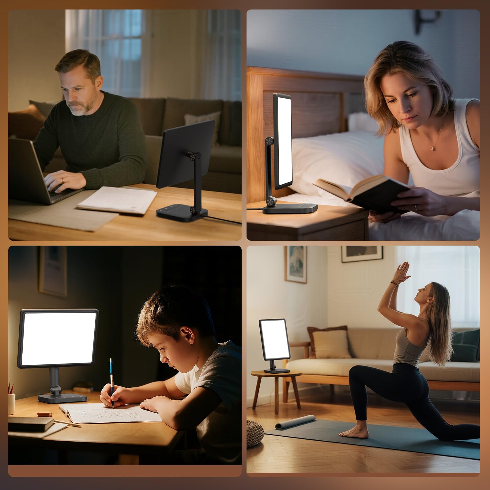 RICIAL sun lamp ideal for home office and living areas