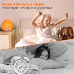 RICIAL Wake Up Light with 20 brightness levels for customized illumination