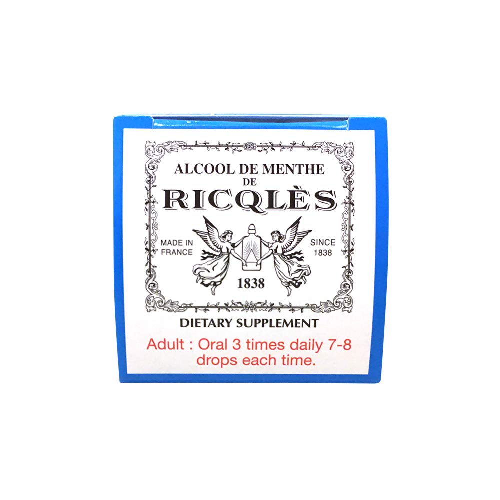 Ricqlès peppermint oil—France origin and 1838 heritage.