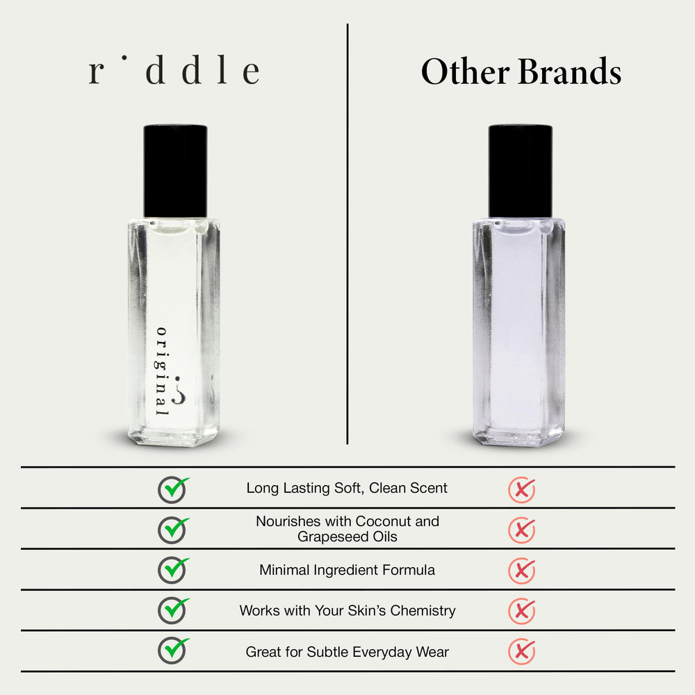 Riddle Original Roll-On, textura sedosa que cuida la piel sin alcohol.