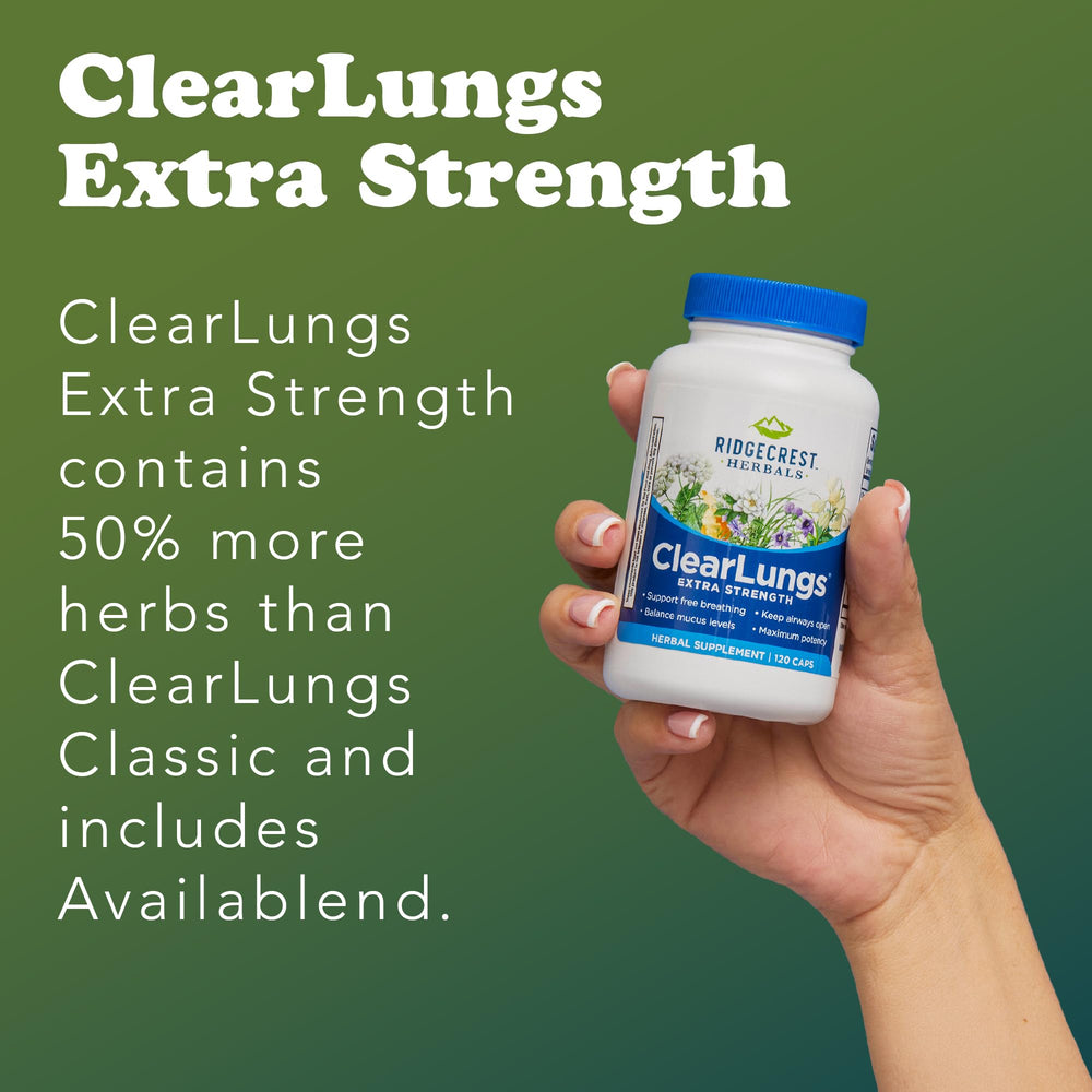 RidgeCrest ClearLungs Platycodon ingredient featured for natural support