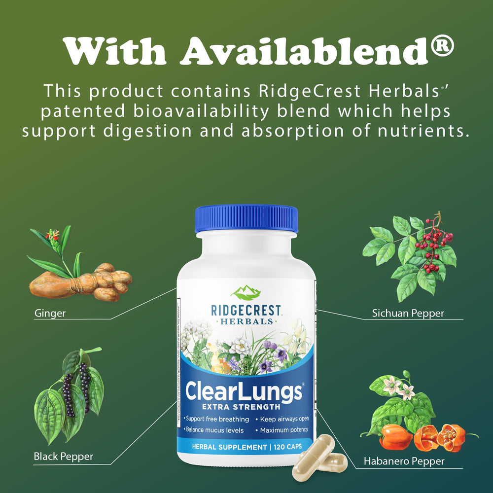 RidgeCrest ClearLungs packaging box and label