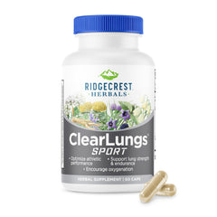 RidgeCrest ClearLungs Sport bottle ready for training and easy breathing