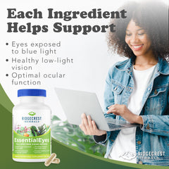 RidgeCrest EssentialEyes capsules close-up for convenient daily use