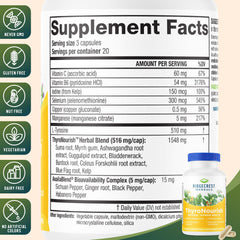 ThyroNourish capsules close-up for easy daily intake and steady energy.
