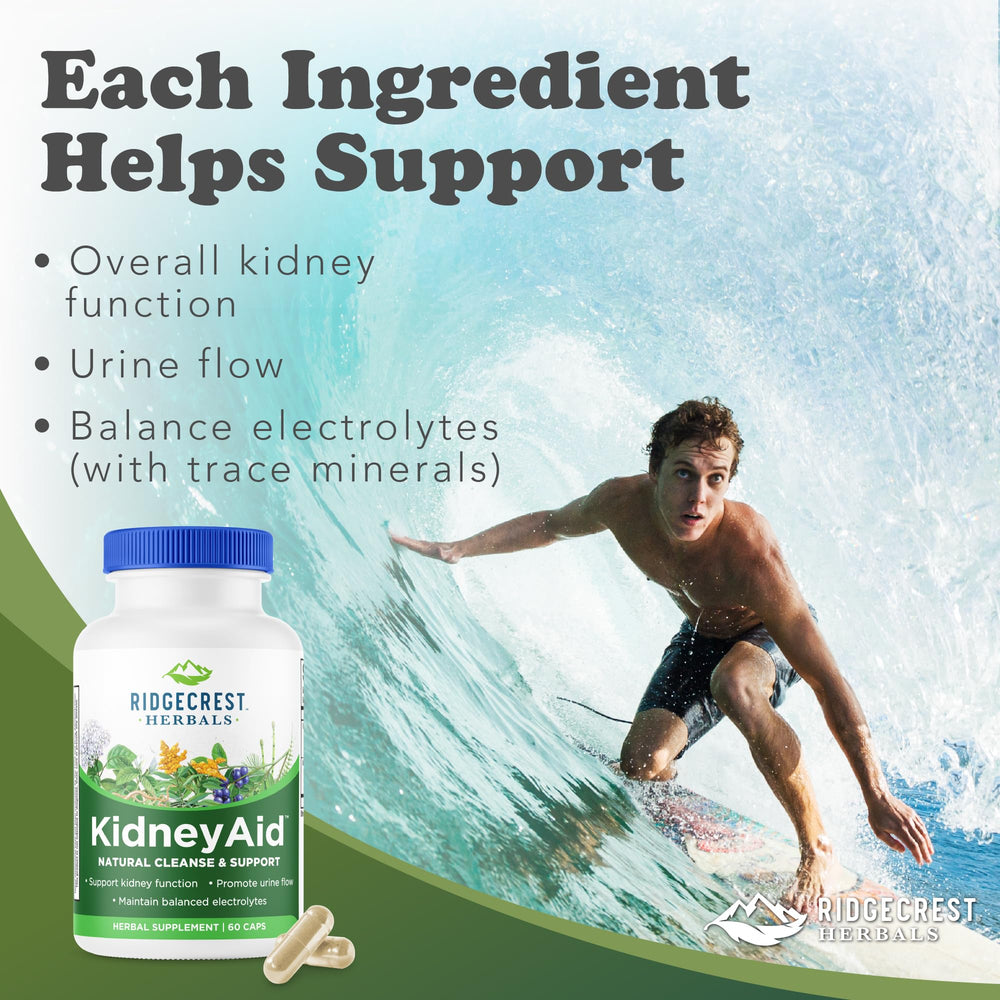 RidgeCrest KidneyAid capsules close-up for easy daily use