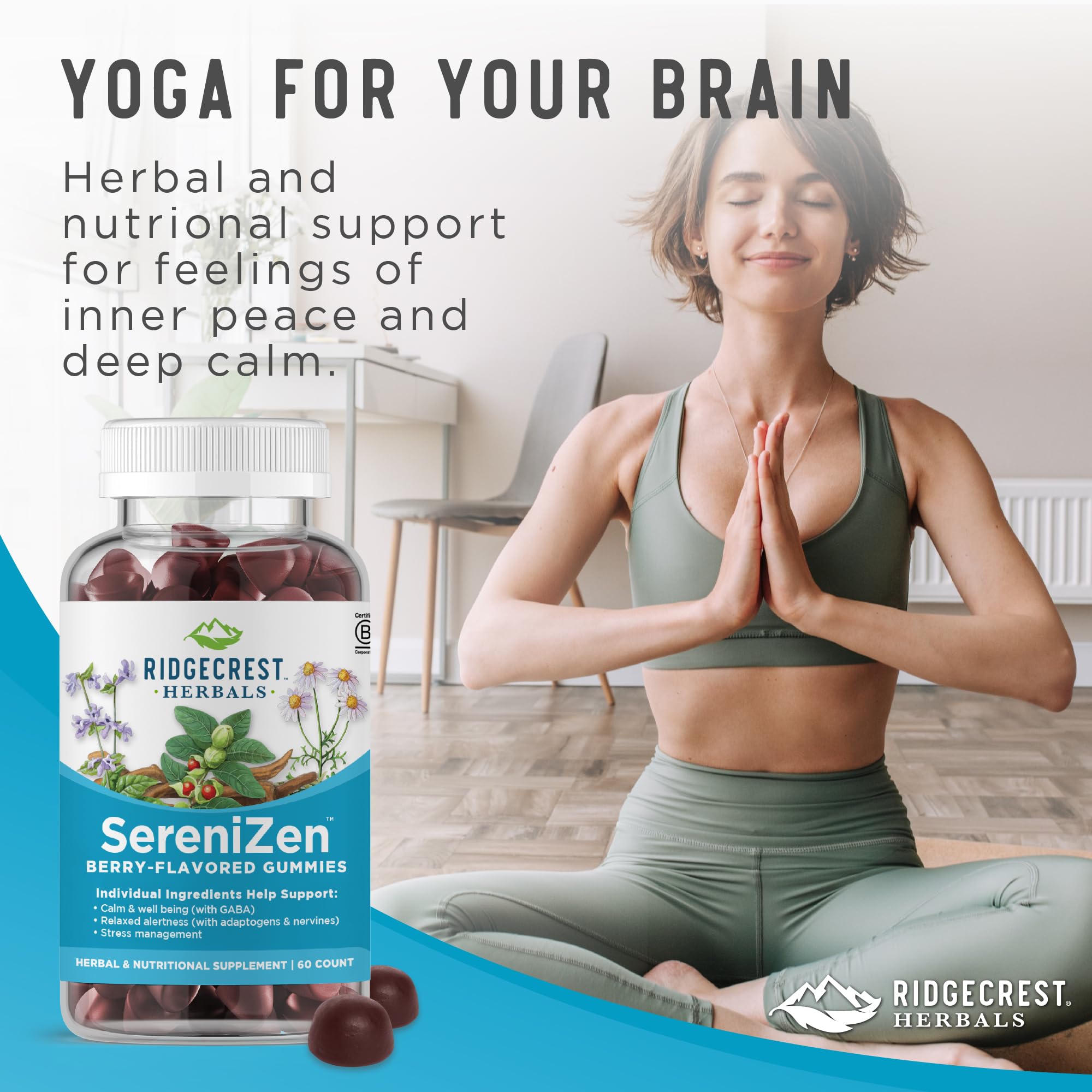 Gummies with chamomile illustration hint soothing nervine benefits