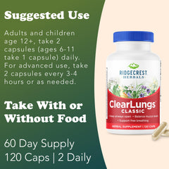 RidgeCrest ClearLungs Classic pour illustration for easy dosing