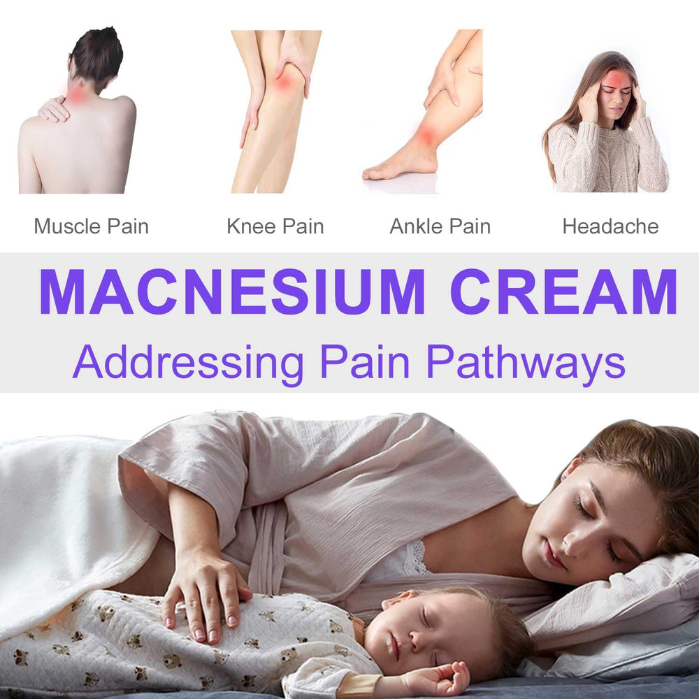 RIGBOO Magnesium Lotion on legs, soothing tired muscles during the day