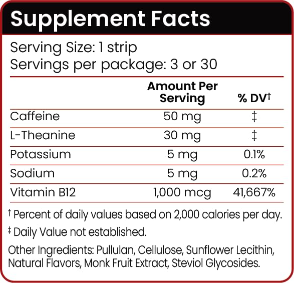 Riize Energy Strips L-Theanine boost supports focused tasks.