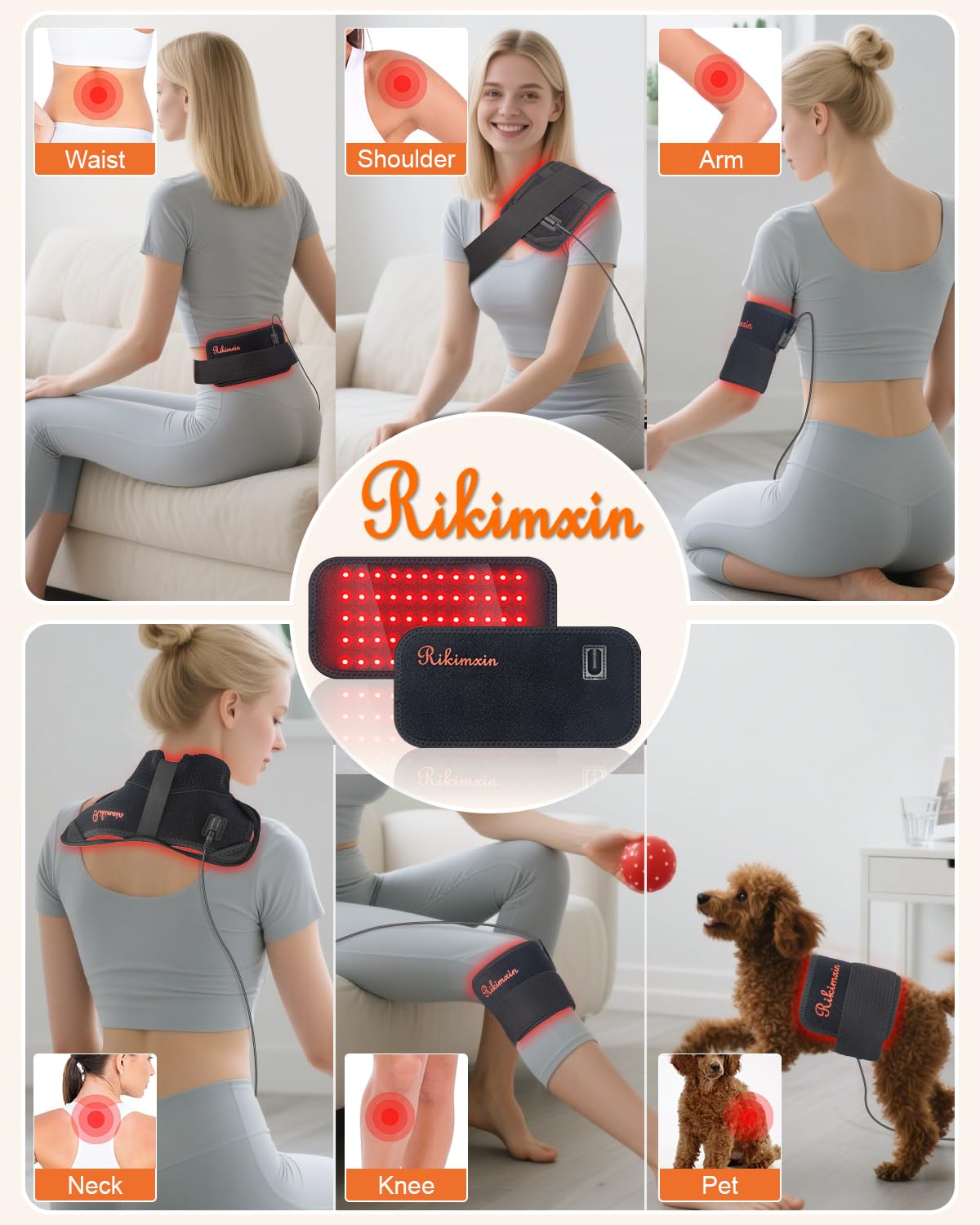 Rikimxin extension straps expanded to fit diverse body sizes.