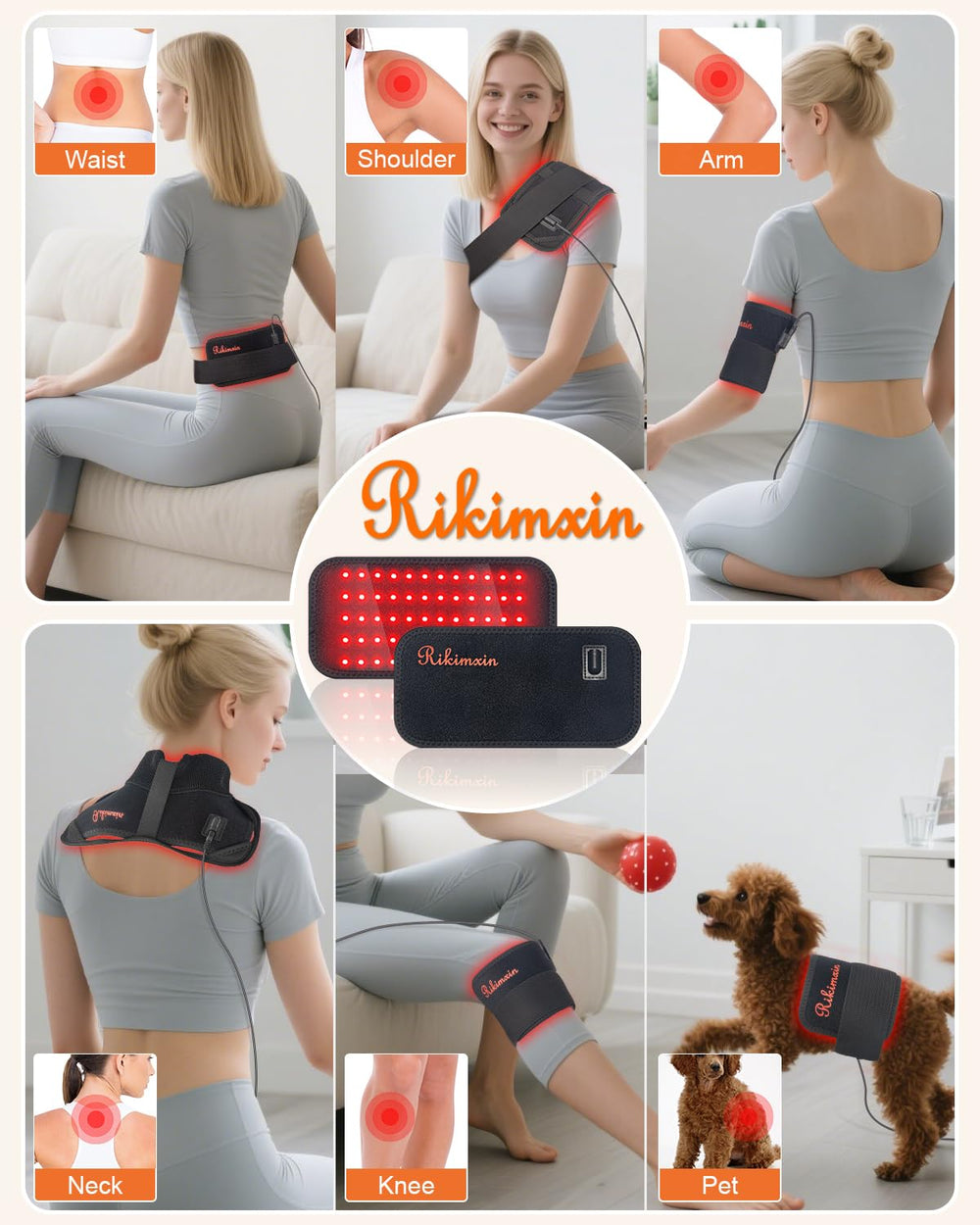 Rikimxin extension straps expanded to fit diverse body sizes.