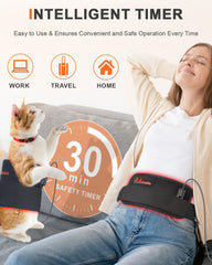 Rikimxin belt wrapped around the torso for targeted body treatment.