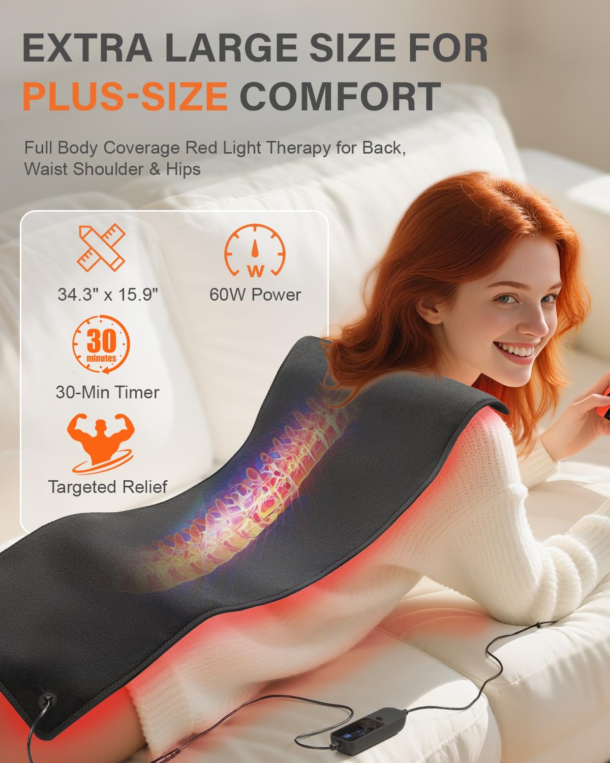 Rikimxin red light therapy mat folded for portable home sessions.